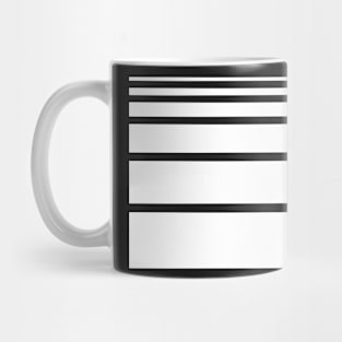 Stripes White Art Mug